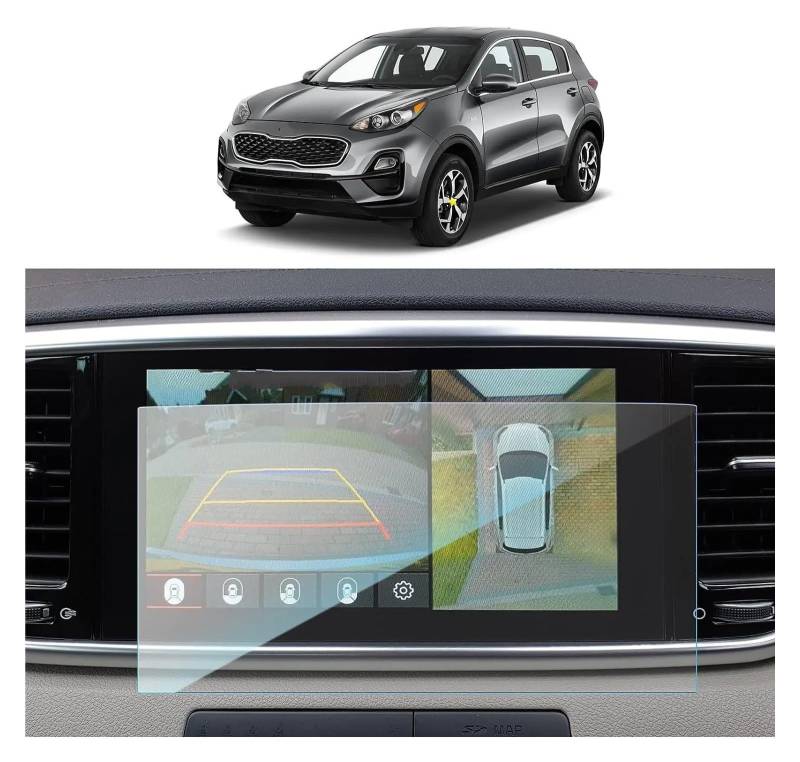 GPS Schutzfolie Für Kia Für Sportage 4 2016 2017 2018 2019 2020 12 Zoll Auto GPS Navigation Gehärtetem Glas Bildschirm Film Schutz Navigation Schutzfolie(150x90mm) von AVFORA