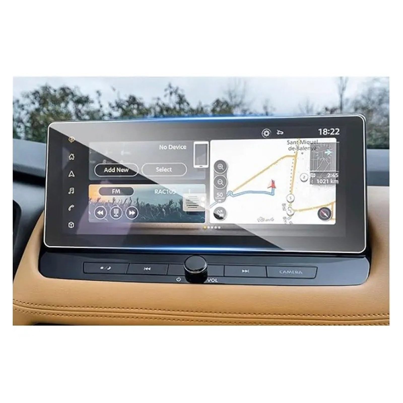 GPS Schutzfolie Für Nissan Für X-Trail 2023 Gehärtetem Glas Screen Protector Film 12,3 Zoll Auto Infotainment Radio GPS Navigation Innen Navigation Schutzfolie von AVFORA