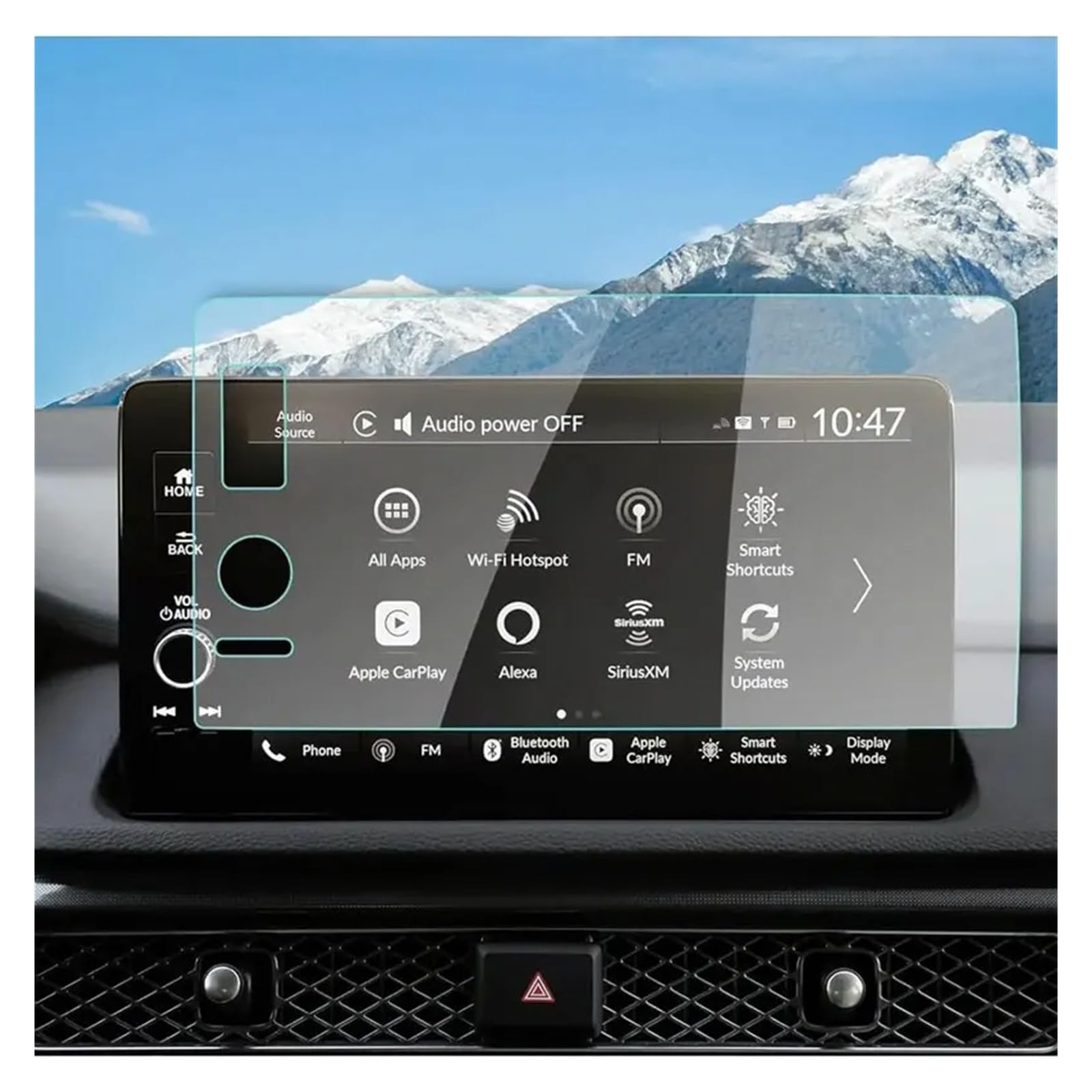 GPS Schutzfolie Für ZR-V/Für ZRV 2024 9 Zoll Auto LCD GPS Navigation Gehärtetem Glas Screen Protector Film Innen Zubehör Navigation Schutzfolie von AVFORA