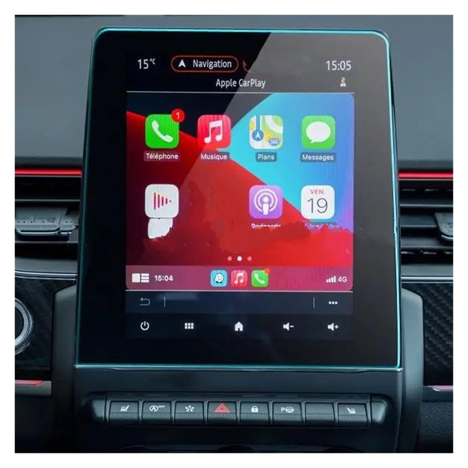 GPS Schutzfolie Für Zoe Für Einfach Für Link/Für Clio 5/Für Captur 2/Für Arkana Für Einfach Für Link 2020 Auto Multimedia Radio Display PET Screen Protector Navigation Schutzfolie(9.3 inch) von AVFORA