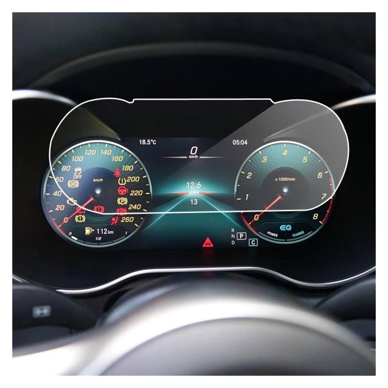 GPS Schutzfolie Gehärtetem Glas Schutz Film Für Benz Für C-klasse W205 2019 2020 Automotive Innen Instrument Panel LCD Bildschirm Navigation Schutzfolie von AVFORA