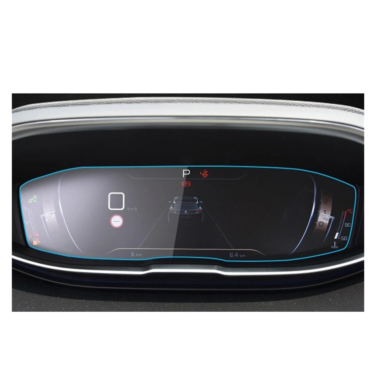 GPS Schutzfolie Schutzfolie Auto GPS Navigation Gehärtetes Glas Displayschutzfolie Für Peugeot 3008 5008 3008GT 4008 2017 2018 2019 Navigation Schutzfolie(12.3inch Instrument) von AVFORA