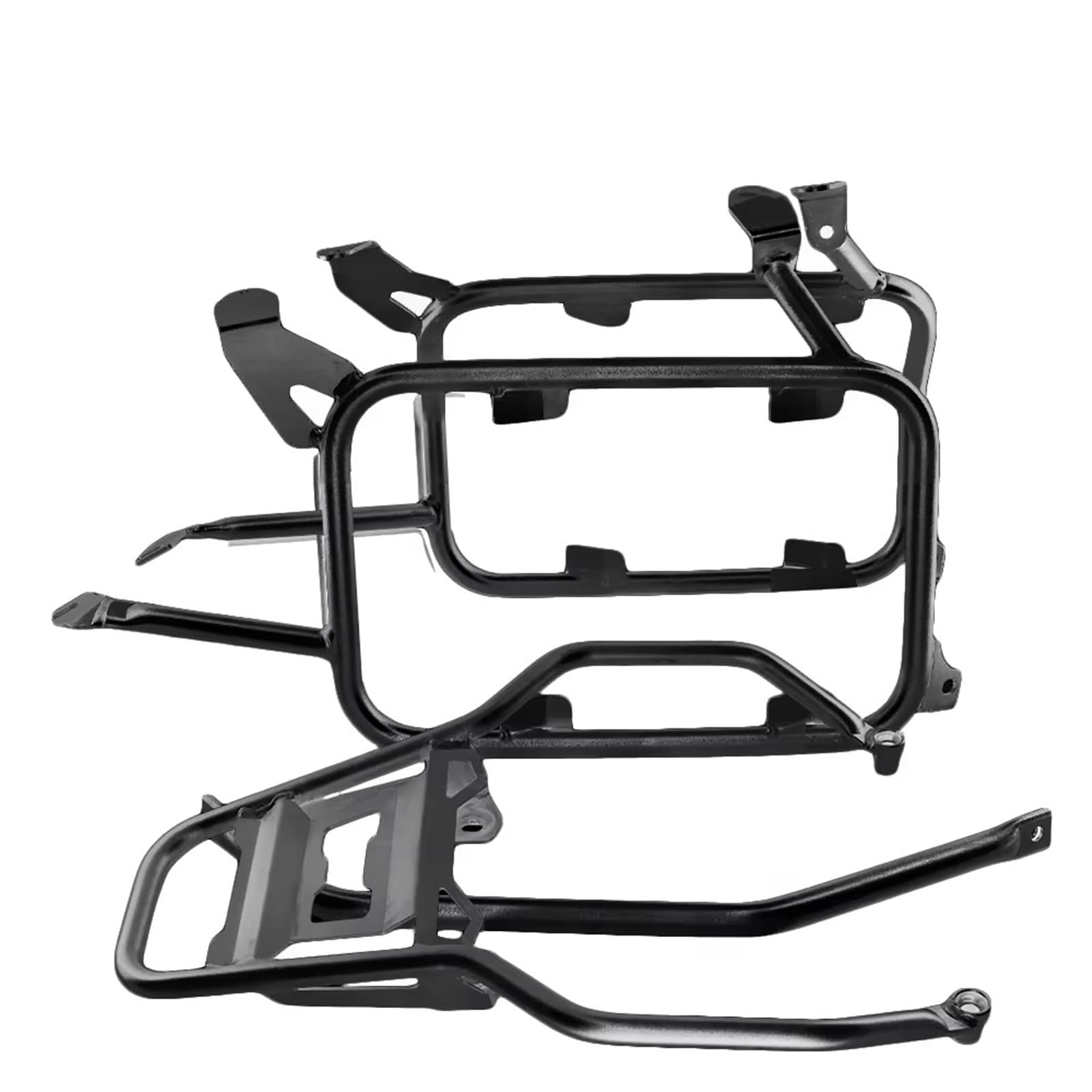 Motorrad Hinten Gepäck Rack Edelstahl-Gepäckträgersystem Für R1200GS R1250GS LC Adventure ADV R1250GS Topcaseträger GS 1200 1250 LC 2013–2023 Motorrad Hinten Rack(Black A Set) von AVFORA