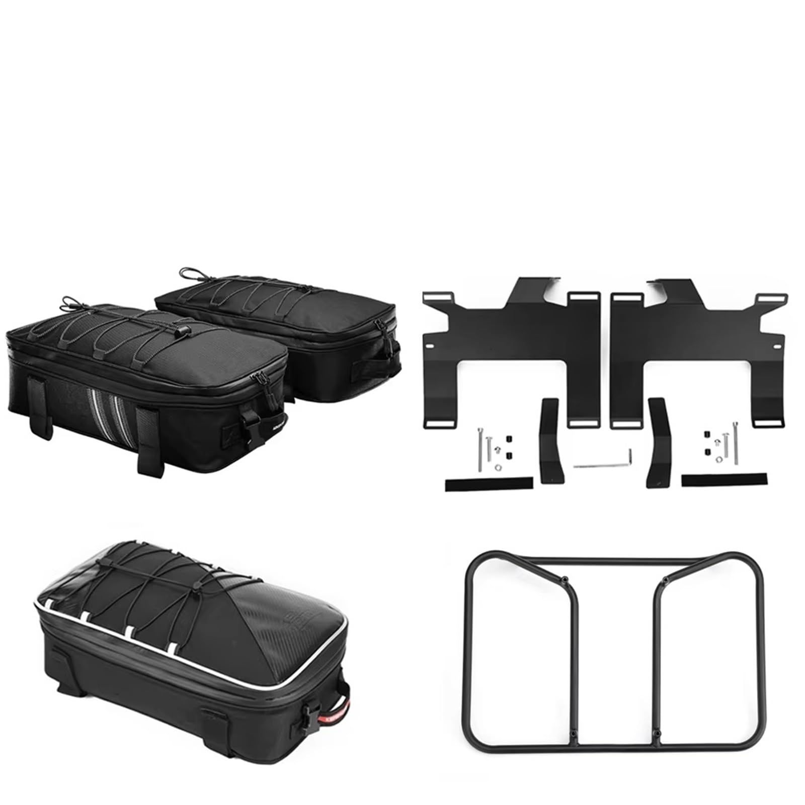 Motorrad Hinten Gepäck Rack Gepäckschienen Für Vario Case Für R1200 1250 GS R1200GS R1250GS LC ADV Adventure Gepäckträger Vario Cases 2004–2018 Motorrad Hinten Rack(E) von AVFORA