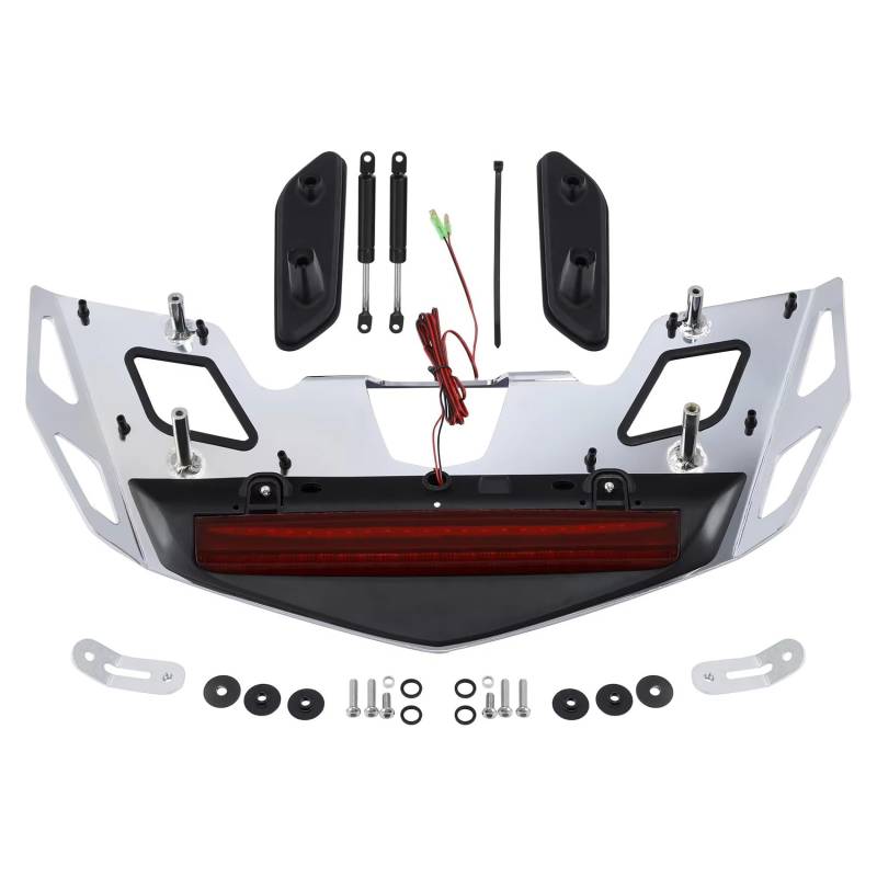 Motorrad Hinten Gepäck Rack Hinten Stamm Gepäckträger Bremslicht Lampe Motorrad Zubehör Für Gold Für Wing Tour GL1800 2018 2019 2020/2021 2022 2023 Motorrad Hinten Rack(StyleA1 21-23) von AVFORA