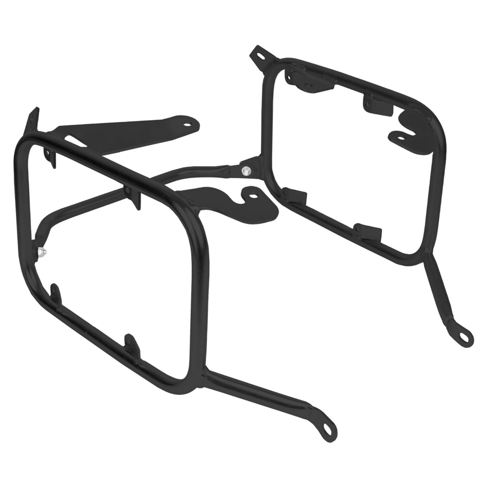 Motorrad Hinten Gepäck Rack Motorrad Packtaschen Rack Edelstahl Satteltasche Halterung Für NC750X Für NC750S Für NC750 X/S Für NC 750 XS 2021 2022 2023 2024 Motorrad Hinten Rack(Black Pannier Rack) von AVFORA