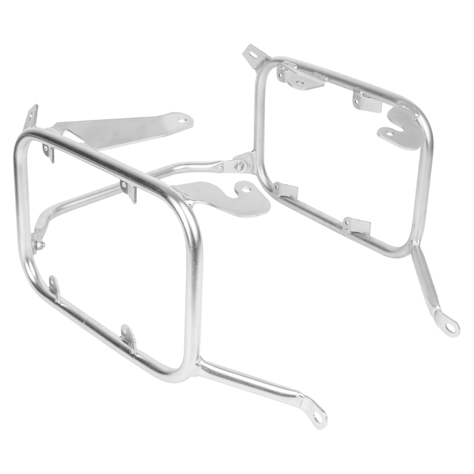 Motorrad Hinten Gepäck Rack Motorrad Packtaschen Rack Edelstahl Satteltasche Halterung Für NC750X Für NC750S Für NC750 X/S Für NC 750 XS 2021 2022 2023 2024 Motorrad Hinten Rack(Silver Pannier Rack) von AVFORA