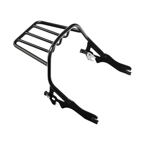 Motorrad Hinten Gepäck Rack Motorrad Zwei Up Gepäck Rack Halterung Für Softail Für Fett Für Bob 114 Für FXFBS Für FXFB 2018 2019 2020 2021 2022 2023 Motorrad Hinten Rack(Gloss Black) von AVFORA