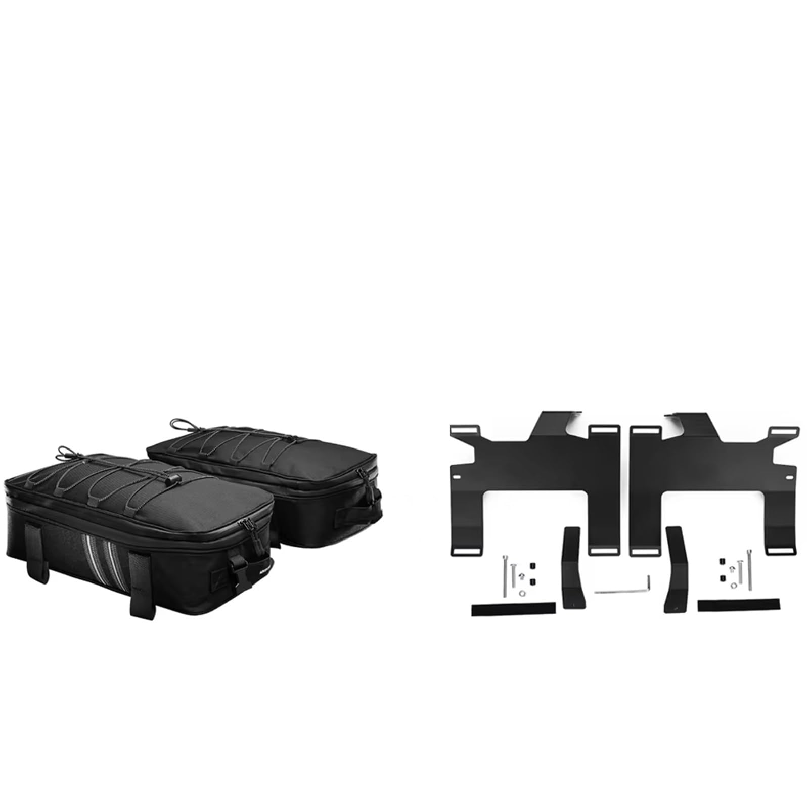 Motorrad Hinten Gepäck Rack Vario Case Gepäckschienen Für R1200 1250 GS R1200 GSA R1200GS R1250GS LC ADV Adventure Gepäckträger Vario Cases 2013–2023 Motorrad Hinten Rack(Luggage Rail and Bag) von AVFORA