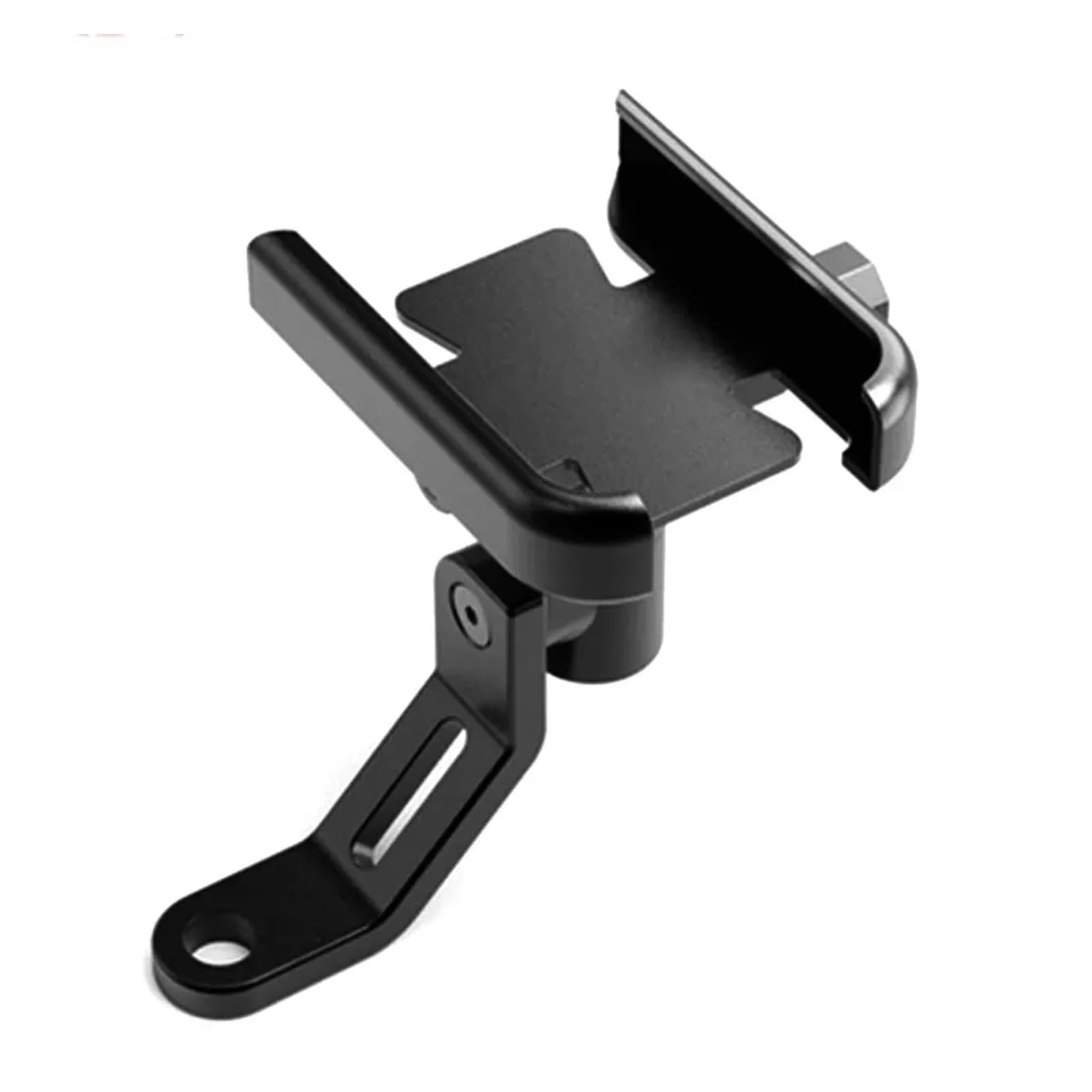 Motorrad Telefonhalter Für Aprilia Motorrad Zubehör Lenker Rückspiegel Handy Halter GPS Stand Halterung Handyhalterung(Black Mirror Mount) von AVFORA