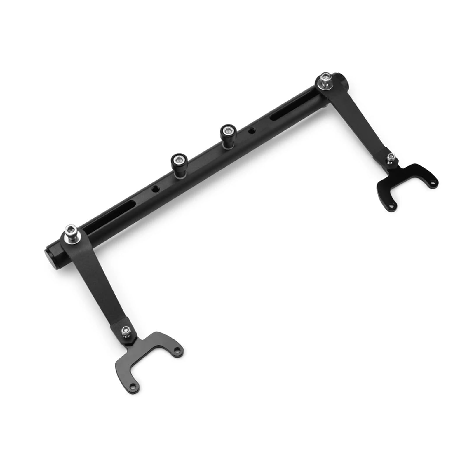 Motorrad Telefonhalter Für Kymco AK550 2019 2020 2021 Motorrad Mutifunktionale Kreuz Bar Balance Bar Aluminium GPS Navigation Lenker Halterung Verlängerung Handyhalterung(Schwarz) von AVFORA