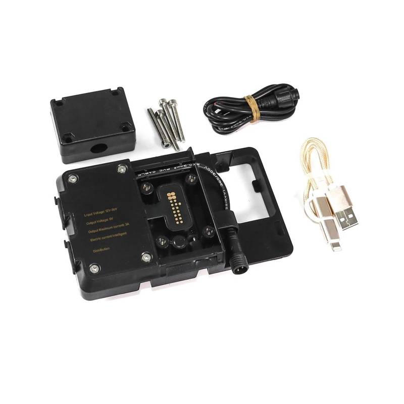 Motorrad Telefonhalter Verkleidung Obere Halterung Motorrad Navigation Halterung Kit Smartphone Halter Für F750GS F850GS F 850 ​​GS F 750 GS ABS 2018-2021 2022 2023 2024 Handyhalterung(USB Charging) von AVFORA