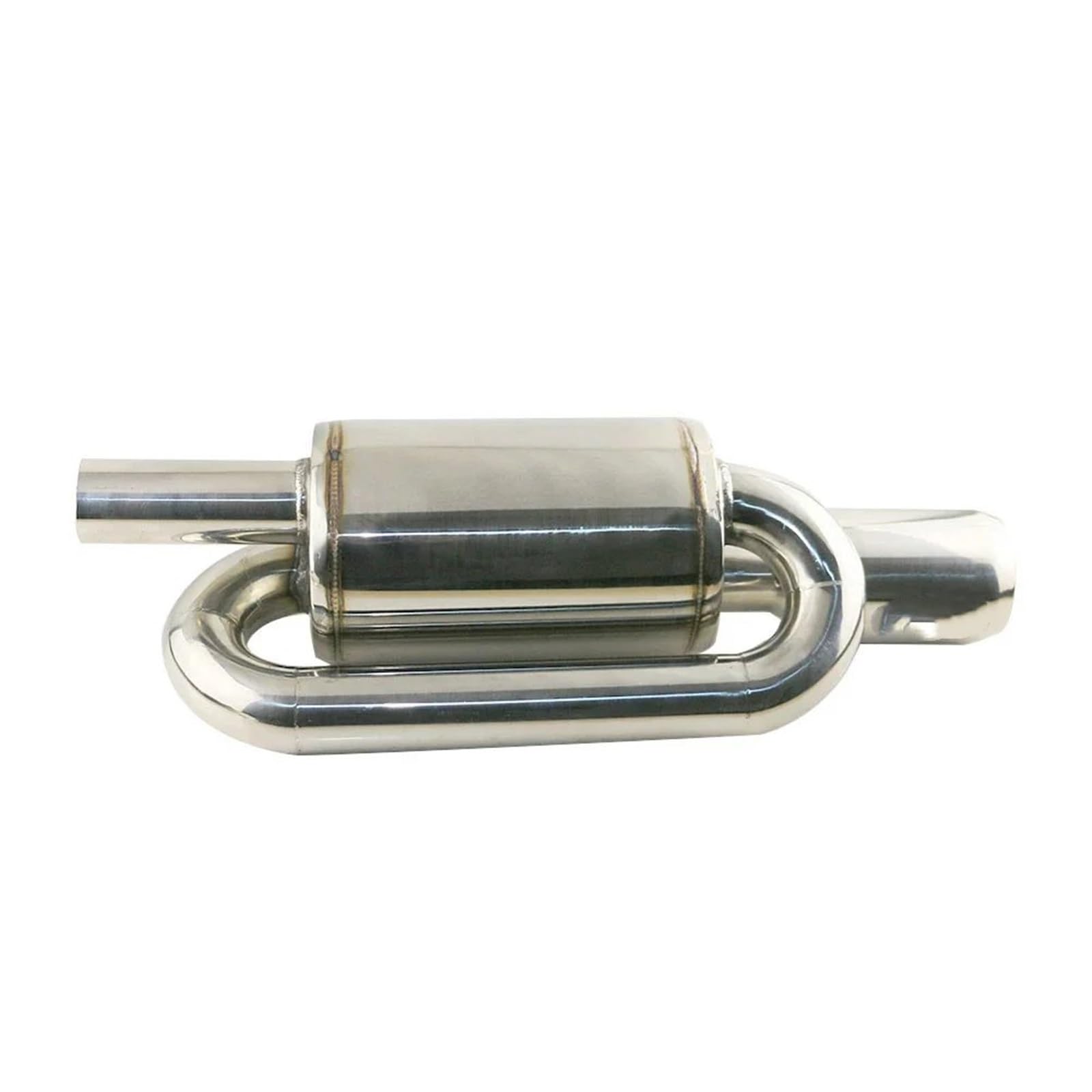 Schalldämpfer Endrohr Edelstahl Tiefe Low Sound Schalldämpfer Endrohr 1 Stücke Auto Universal Sport Schalldämpfer Endrohr Abgasrohr(L1SZ603b-MG) von AVFORA