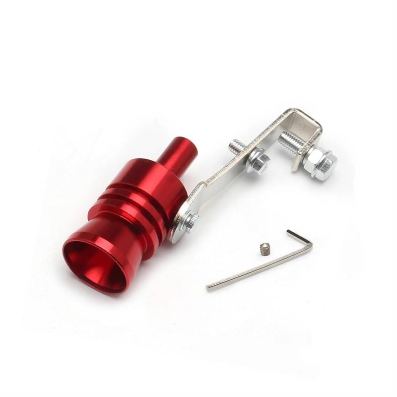 Schalldämpfer Endrohr Universal Sound Simulator Auto Turbo Sound Whistle S/M/L/XL Fahrzeug Refit Gerät Auspuffrohr Turbo Sound Whistle Auto Turbmuffler Endrohr Abgasrohr(Red - S) von AVFORA