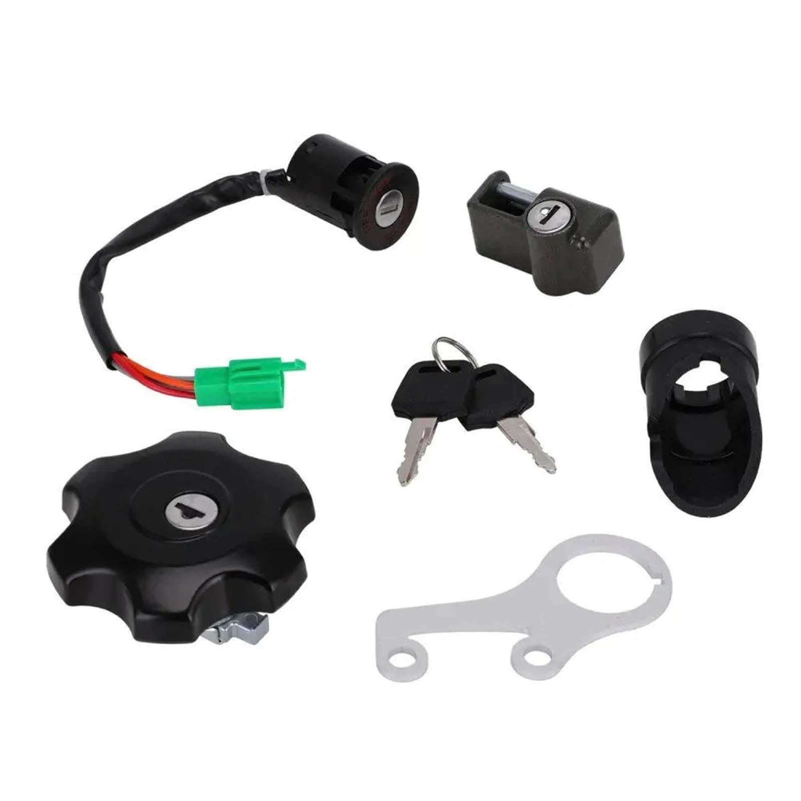 Zündungen Für Suzuki Für DRZ DR-Z 400 DRZ400SM 2005-2019 Motorrad Zündschloss Kraftstoff Gas Kappe Helm Lock Schlüssel Set Motocross Zubehör Motorrad Zündungen von AVFORA