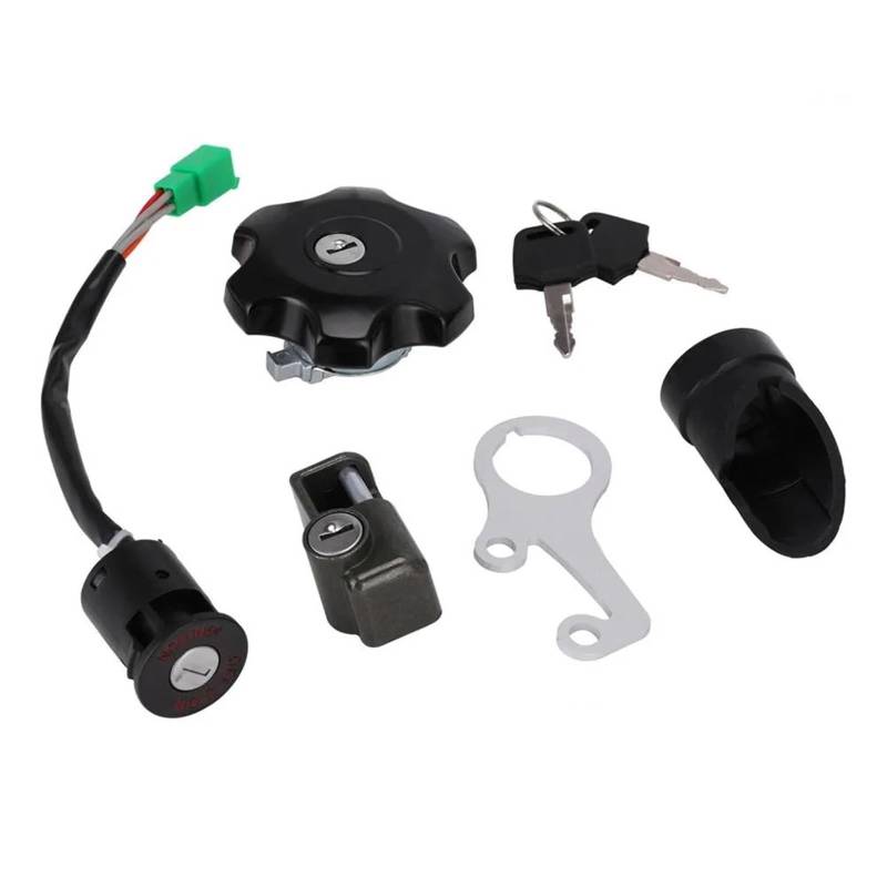 Zündungen Für Suzuki Für DRZ400SM 2005-2019 Aluminium Motorrad Zubehör Zündschlüssel Tankdeckel Helm Lock Set Motorrad Zündungen von AVFORA