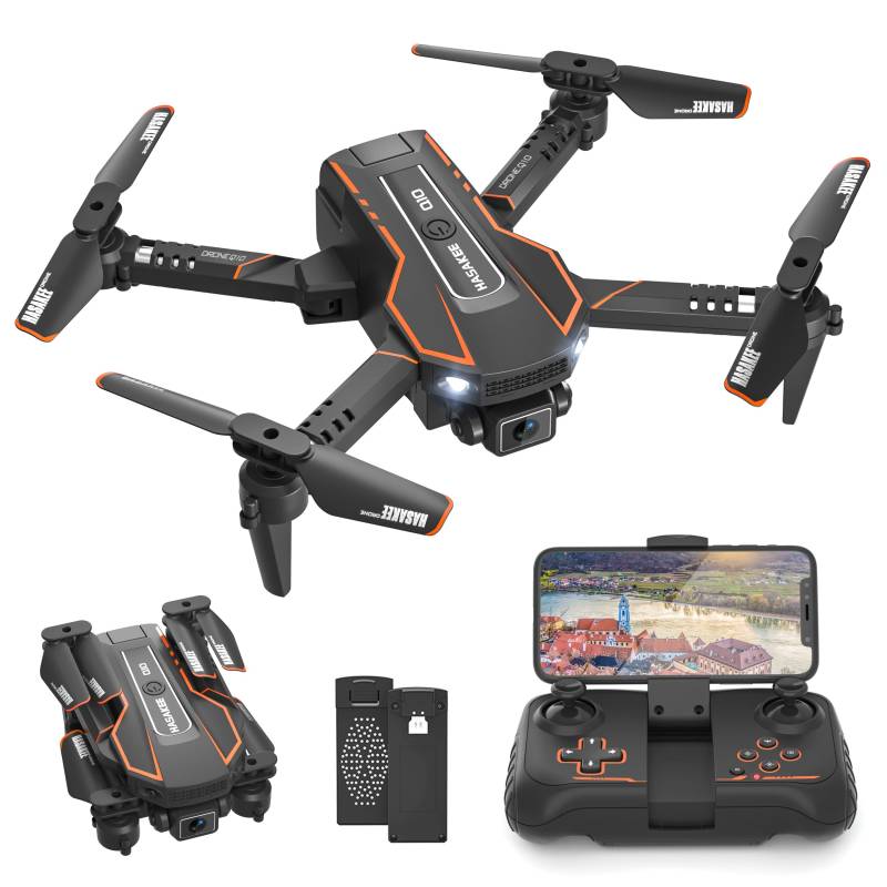 Drohne mit Kamera HD 720P für Kinder, RC Drone Quadcopter mit FPV WiFi Übertragung, Kopflos Modus, 3D Flip, Höhenhaltung, Flugbahn, Spielzeug und Geschenke für Jungen Mädchen Anfänger von AVIALOGIC