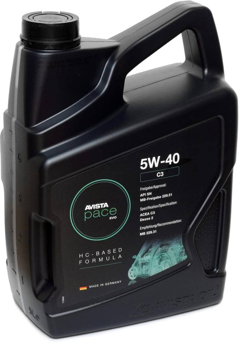 AVISTA pace EVO C3 5W-40 5 Liter von AVISTA