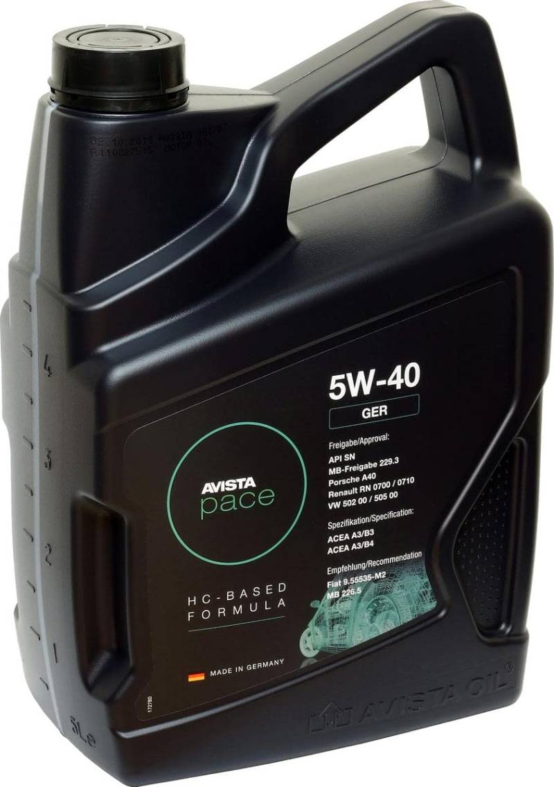 AVISTA pace GER 5W-40 5 Liter von AVISTA