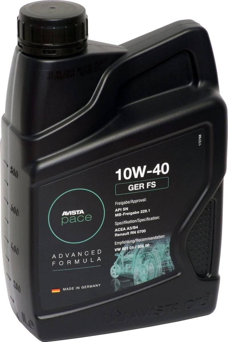 AVISTA pace GER FS 10W-40 1 Liter von AVISTA