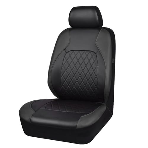 AVLIK Autositzbezüge Set für Opel Mokka A B 2012-2022, Auto Sitzauflage PU Leder Vordersitze Sitzschoner Schonbezüge Komplettset Zubehör,Black- Driver Seat Cover 1 Piece von AVLIK