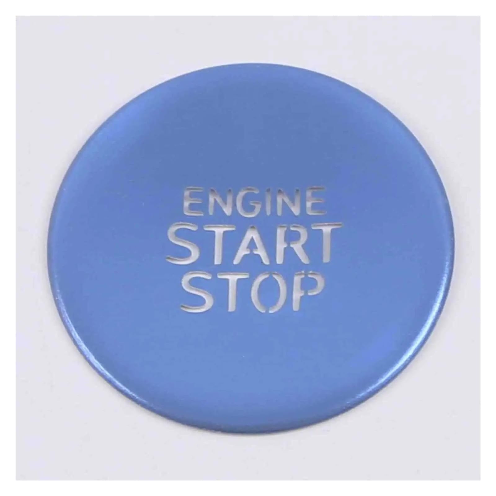 Für Hyundai Für Tucson NX4 Für Elantra 2021-2024 Auto Start Stop Motor Zündung Druckknopf Abdeckung Zieraufkleber Innenleisten für Autos(Blau) von AVLIK