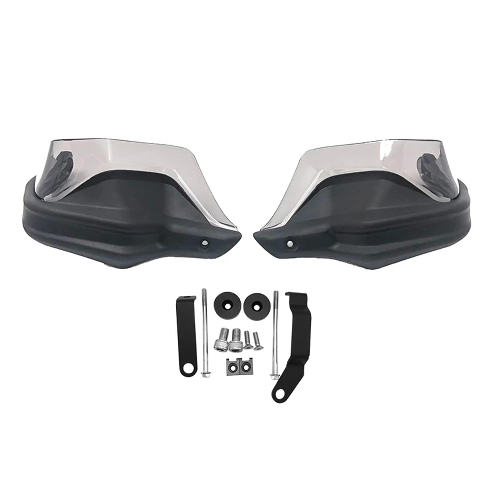 Handprotektoren Motorrad Für CFMOTO 400GT 650GT 650 GT 400 GT Motorrad Handprotektoren Schild Guards Windschutzscheibe Hand Wind Schutz Motorrad Handschützer(Black Grey Set) von AVLIK