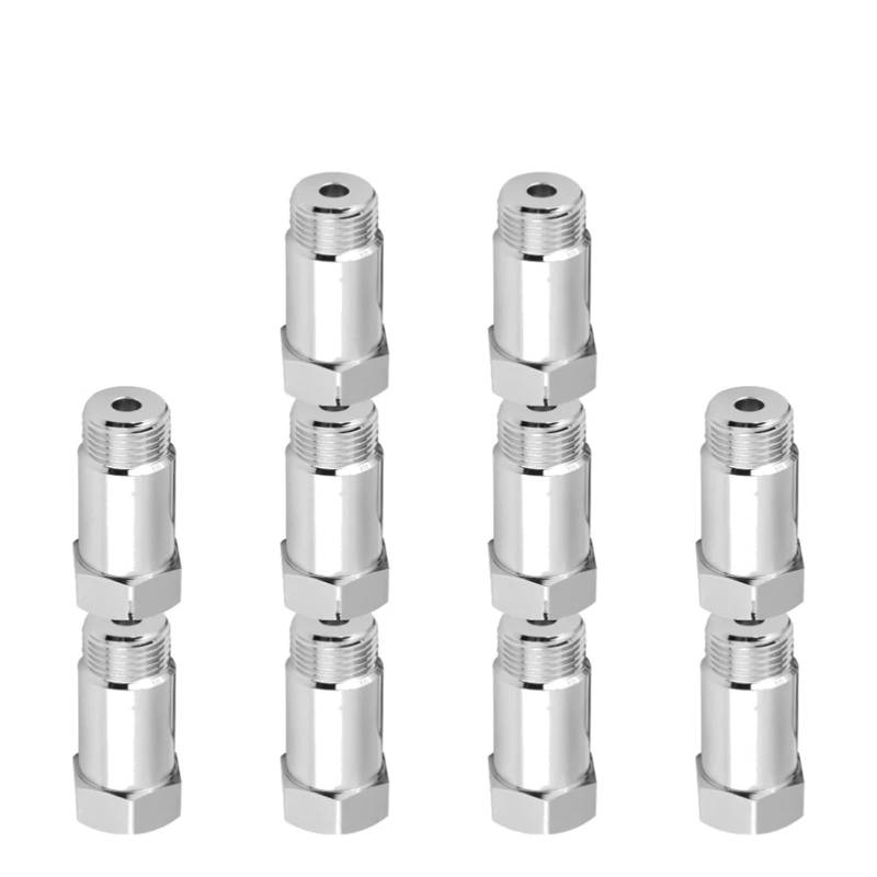 O2 Sauerstoffsensor 10-1 STÜCKE Für M18X1.5 Sauerstoff O2 Sensor Extender O2 Sauerstoff Sensor Spacer Auto CEL Fix Check Engine Licht Eliminator Adapter Konverter Regelsonde(6 PCS) von AVLIK