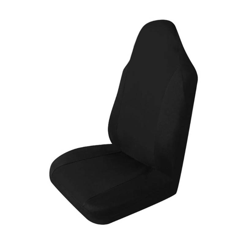 Sitzauflage Für Autositze Für Toyota Für Aygo 2007 High Bucket Autositzbezüge Universal Für Die Meisten Auto Sport Seat Protector Sitzschoner Auto (Farbe : 1- Black 1PC) von AVLIK