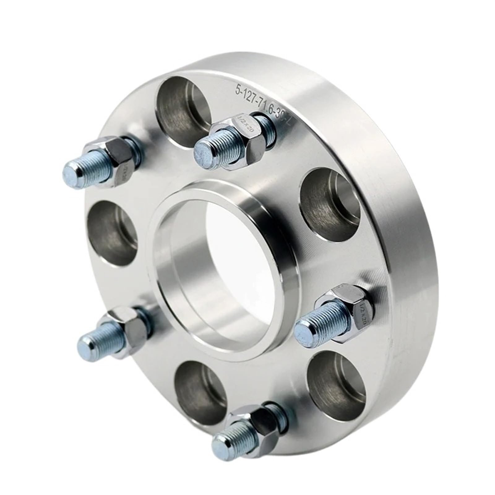 Spurverbreiterung 2 Stück 15/20/25/30/35/40mm PCD 5x 114,3 CB: 67,1mm Aluminium Rad Spacer Adapter 5 Lug Anzug Für DODGE Universal Auto Spurverbreiterungen(30mm silver) von AVLIK