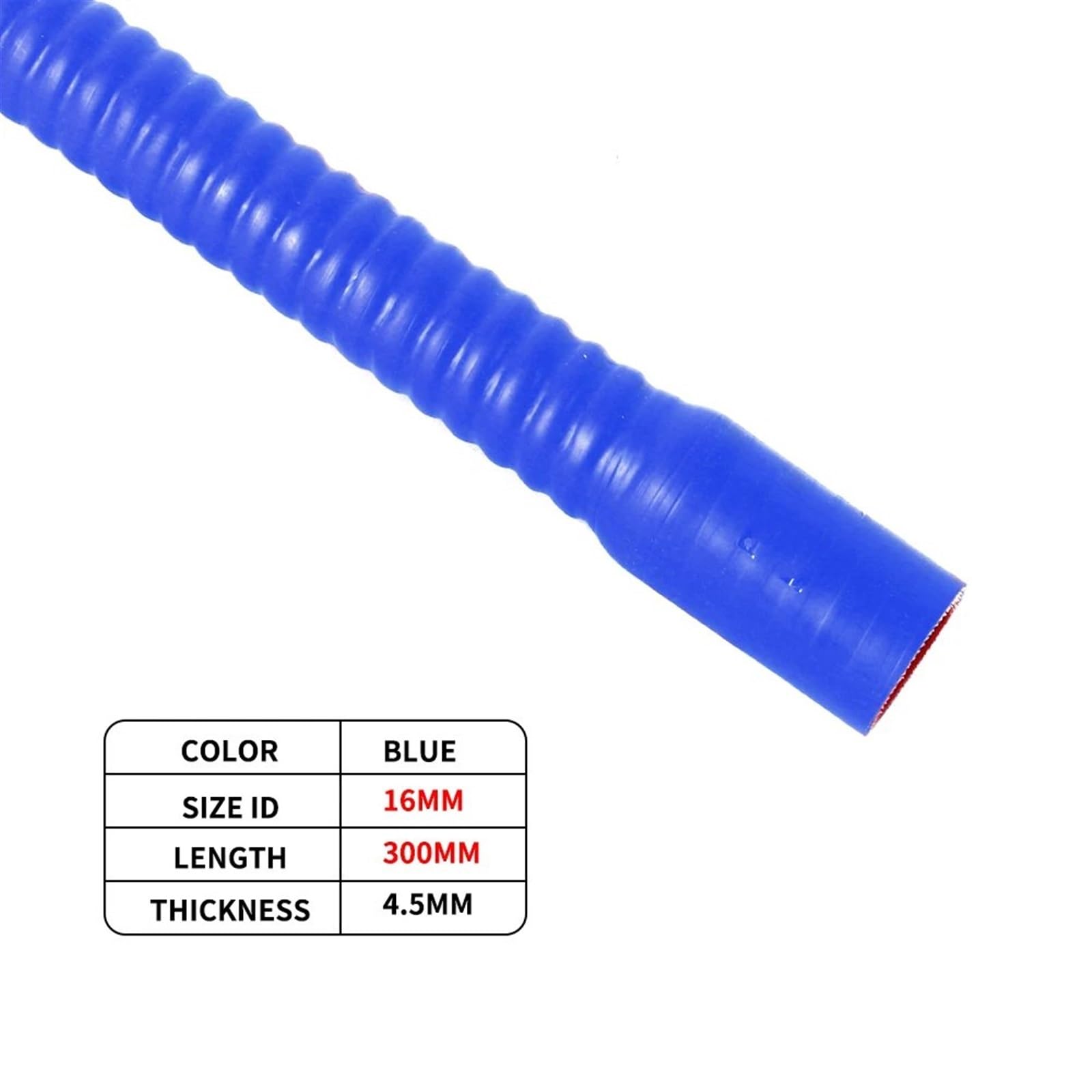 Auto-Luftansaugrohr 16 18 20 25 28 Mm Flexibler Silikonschlauch Kühlerrohr Für Lufteinlass Hochdruck-Gummi-Verbindungsrohr Länge 30 cm Auto-Luftansaugschlauch(30CM-BL-ID16mm) von AVNVNCNO