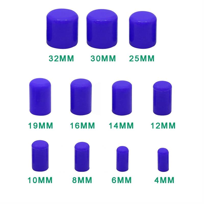 Auto-Luftansaugrohr Silikonschlauch Kühlmitteldeckel Vakuumschlauch Klemme Lufteinlass Endstopfen Blau Für Turbo Auto Universal Kühlmittelheizung Wasseranschluss Auto-Luftansaugschlauch(12MM-5PCS-Blue von AVNVNCNO