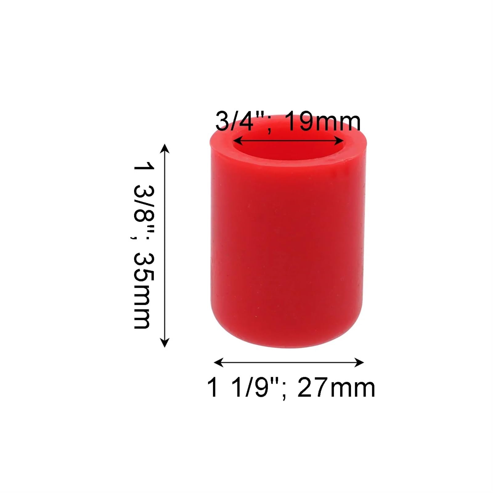 Auto-Luftansaugrohr Silikonschlauch Vakuumschlauch Klemme Lufteinlass Kühlmittelkappe Endstopfen Rot Für Kühlmittelheizung Auto Universal Turbo Wasseranschluss Auto-Luftansaugschlauch(19MM-5PCS-Red) von AVNVNCNO