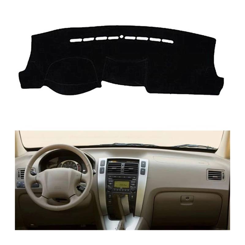 Car Dashboard Cover Pad Für Hyundai Für Tucson 2005 2006 2007 2008 2009 Auto Dashboard Abdeckung Dash Matte Dashboard Pad Teppich(Schwarz) von AVNVNCNO