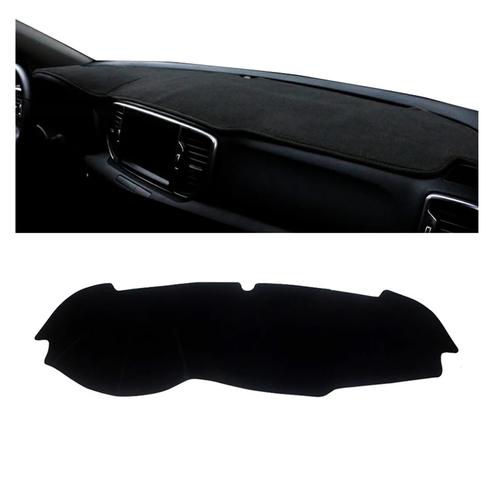 Car Dashboard Cover Pad Für Kia Für Sportage 4 2016 2017 2018-2021 Auto Armaturenbrett Lichtmatte Vermeiden Instrumentenplattform Schreibtischabdeckung Fallmatte Teppiche(A Black Side LHD) von AVNVNCNO