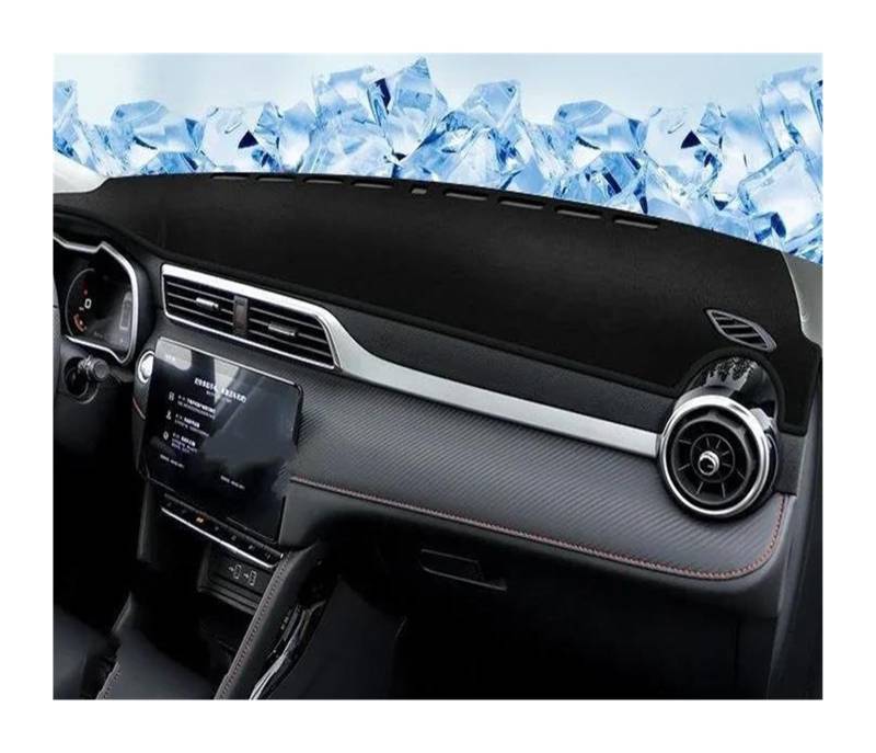 Car Dashboard Cover Pad Für MG Für ZS Für MGZS 2017 2018 2019 2020 2021 2022 2023 Auto-Armaturenbrett-Abdeckungsmatten Sonnenschutz Vermeiden Sie Lichtpad-Teppiche Anti-UV-Hülle(Rot,RHD) von AVNVNCNO