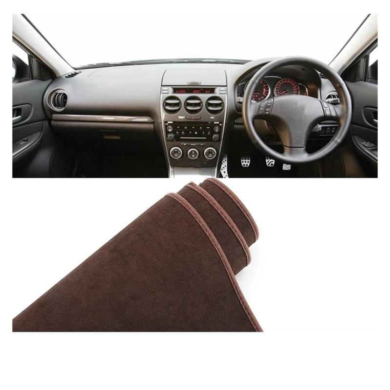 Car Dashboard Cover Pad Für Mazda 6 Für GG 2002 2003 2004 2005 2006 2007 Auto-Armaturenbrett-Abdeckungsmatten Sonnenschutz rutschfeste Teppiche(B RHD Brown) von AVNVNCNO