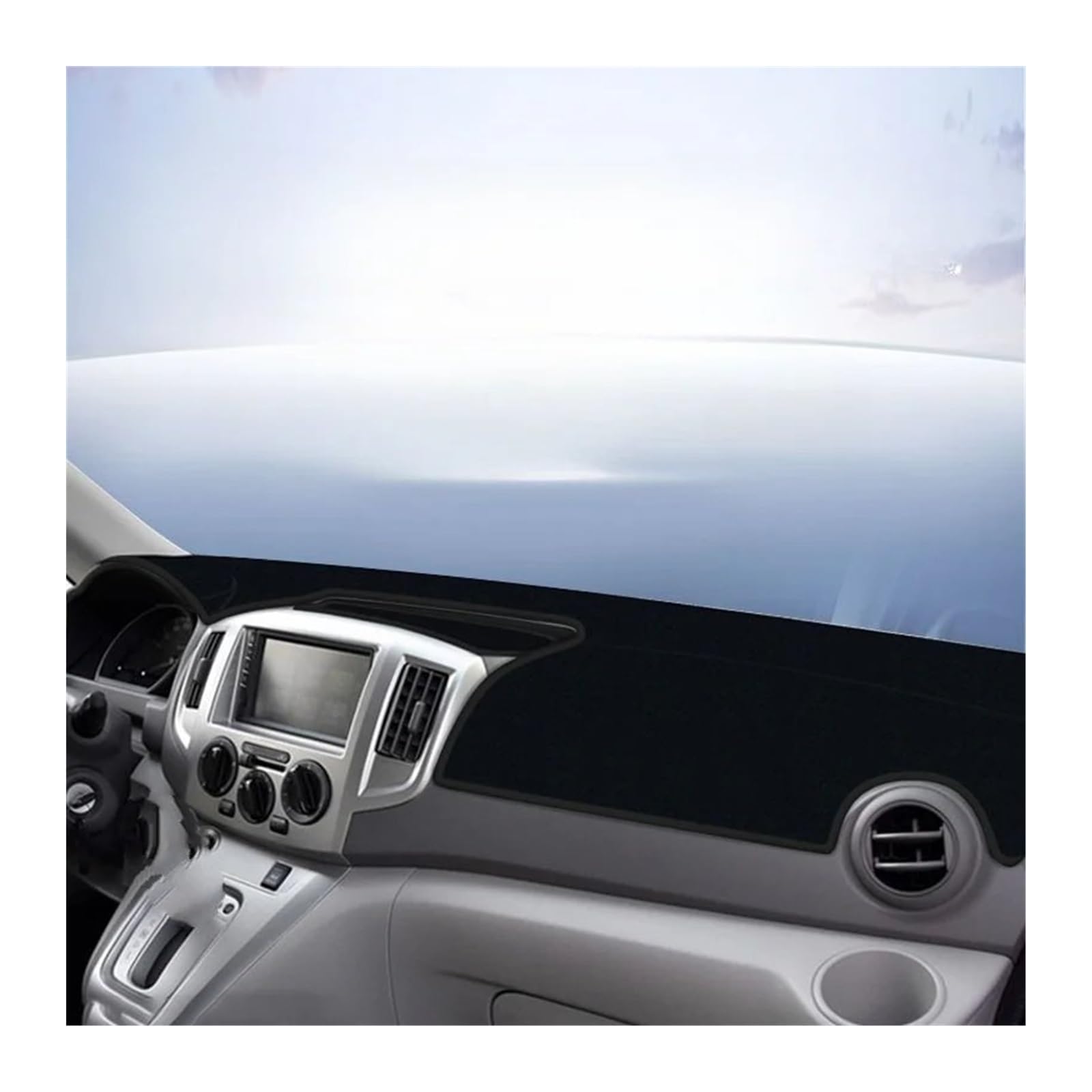 Car Dashboard Cover Pad Für Nissan Für NV200 Auto-Armaturenbrett Sonnenschutz Abdeckung Matte Teppiche Innenausstattung(Schwarz,RHD) von AVNVNCNO