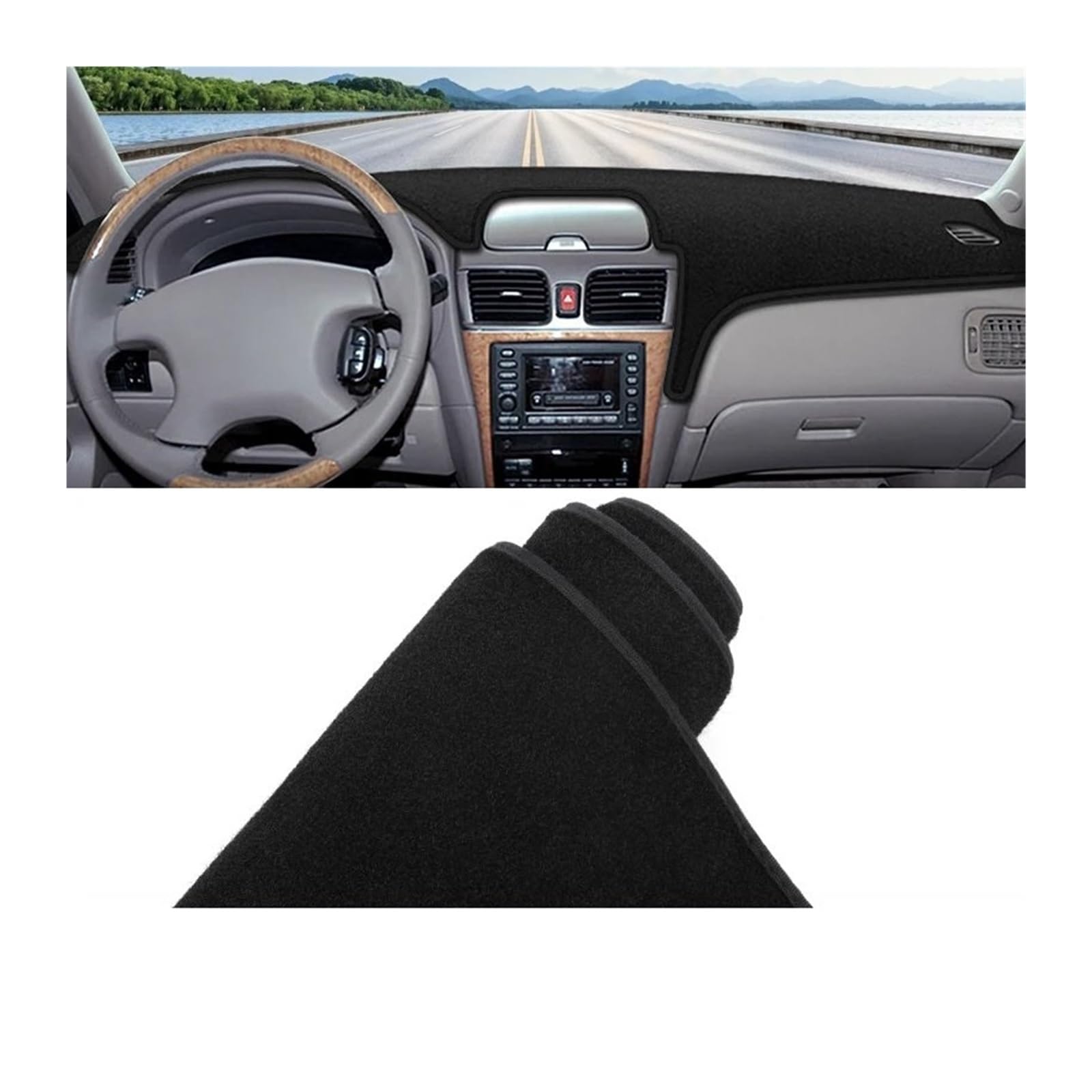 Car Dashboard Cover Pad Für Nissan Für Sentra Für B15 2000 2001 2002 2003 2004 2005 2006 Auto Armaturenbrett Abdeckung Matte Armaturenbrett Sonnenschutz Pad(LHD Black Side) von AVNVNCNO