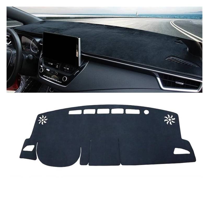 Car Dashboard Cover Pad Für Toyota Für Corolla Für Cross Für XG10 21-24 Für Hybridauto-Armaturenbrettabdeckung Sonnenschutz Vermeiden Sie Lichtmatte rutschfeste Unterlage(B Black LHD) von AVNVNCNO