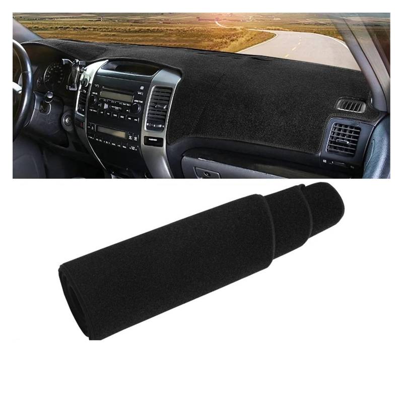 Car Dashboard Cover Pad Für Toyota Für Land Für Cruiser Für Prado 120 Für J120 2003 2004 2005 2006 2007 2008 2009 Auto-Armaturenbrett-Abdeckung Sonnenschutzmatten(A LHD Black Side) von AVNVNCNO