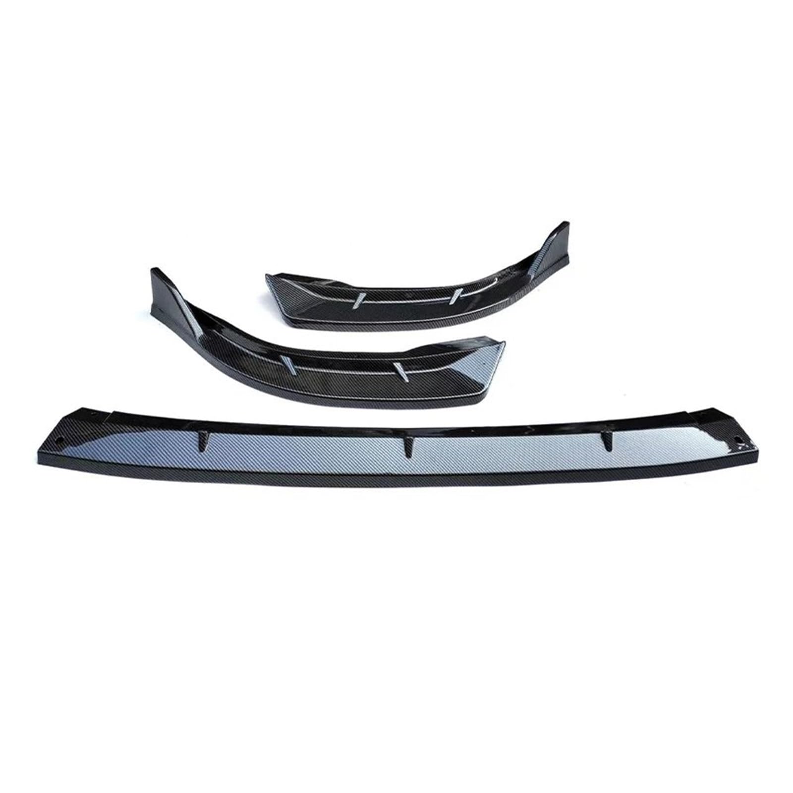 Frontspoiler 3 Stücke Für Civic Für 8th 2006 2007 2008 2009 2010 2011 Auto Vorderen Stoßfänger Lip Spoiler Splitter Diffusor Zubehör Körper Kits Frontstoßstange Spoiler(Carbon Look) von AVNVNCNO