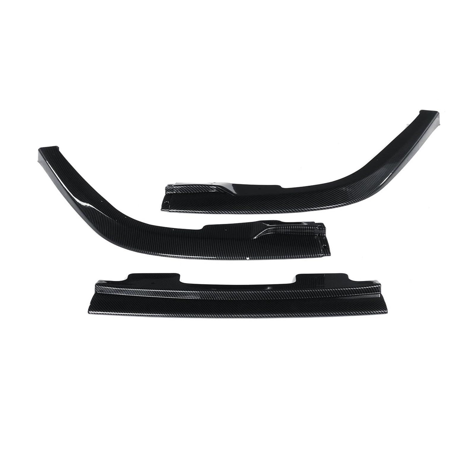 Frontspoiler 3 Stücke Für Subaru Für Impreza Für WRX Für Sti Für S204 2006 2007 Auto Vorderen Stoßfänger Body Kit Spoiler Lip Splitter Deflektor Frontstoßstange Spoiler(Kohlefaser-Optik) von AVNVNCNO