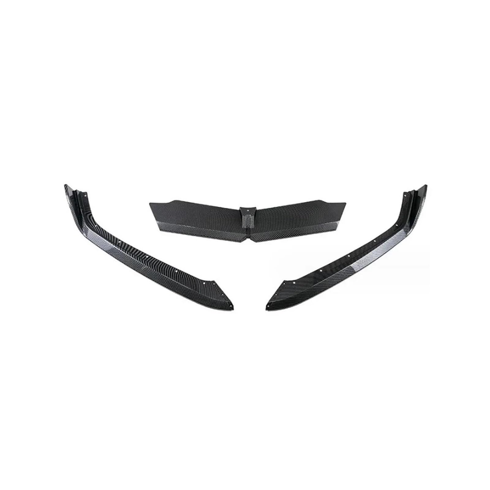 Frontspoiler Für Chevrolet Für Corvette Für C8 Für Z51 2020-2023 + Auto Front Stoßstange Lip Spoiler Splitter Körper Kit Schürzen Abdeckung Schutz Trim Frontstoßstange Spoiler(Carbon Look) von AVNVNCNO