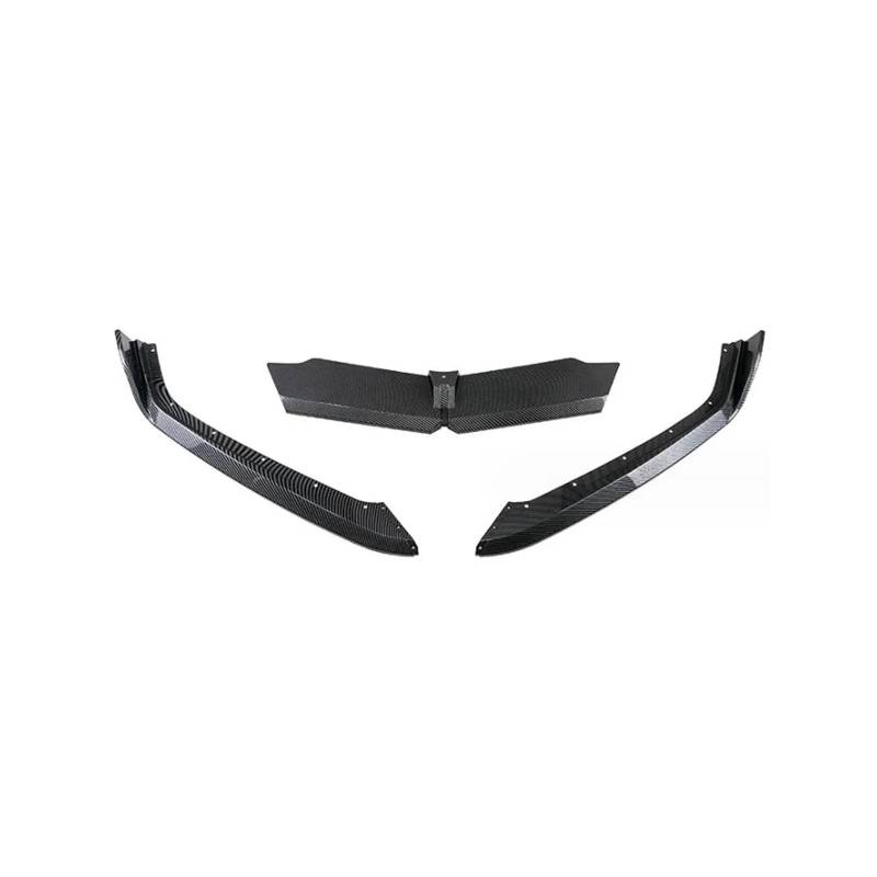 Frontspoiler Für Chevrolet Für Corvette Für C8 Für Z51 2020-2023 + Auto Front Stoßstange Lip Spoiler Splitter Körper Kit Schürzen Abdeckung Schutz Trim Frontstoßstange Spoiler(Carbon Look) von AVNVNCNO