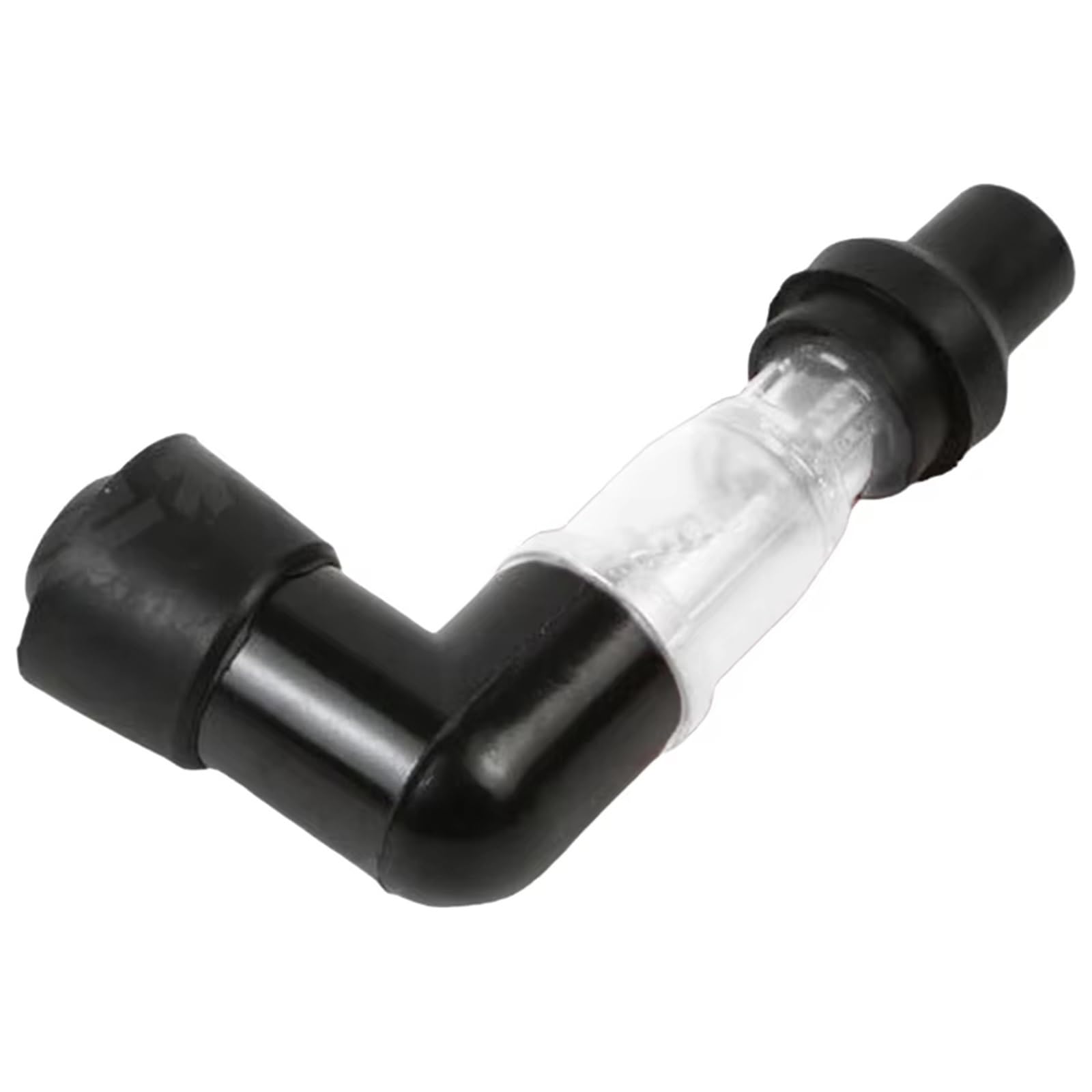 Motorrad Zündspule Motorrad-Blitz-Zündkerzenstecker Universal-Zündkerzenstecker Für Motorräder Ellenbogen-Blink-Zündkerzenstecker Für Motorräder Motor Zündspule(Transparent) von AVNVNCNO