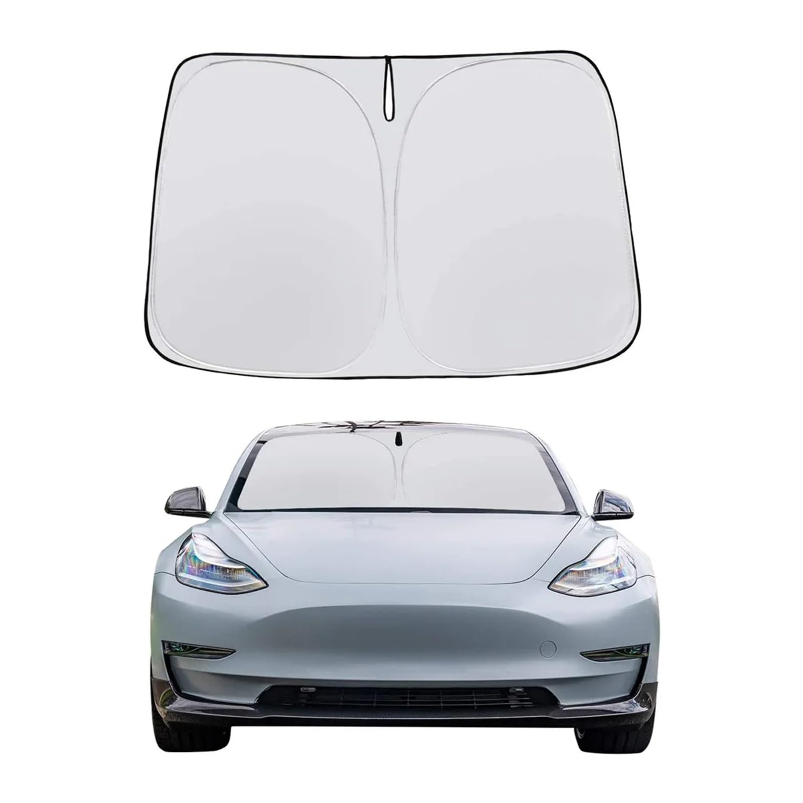 Sonnenblende Auto Auto-Windschutzscheiben-Sonnenschutz, Visiere, Sonnenschutz Für Frontscheibe, Sonnenschirm, Coche, Für Tesla Für Modell 3 Y, Sonnenschutz-Zubehör Auto Fenster Verdunkelung von AVNVNCNO