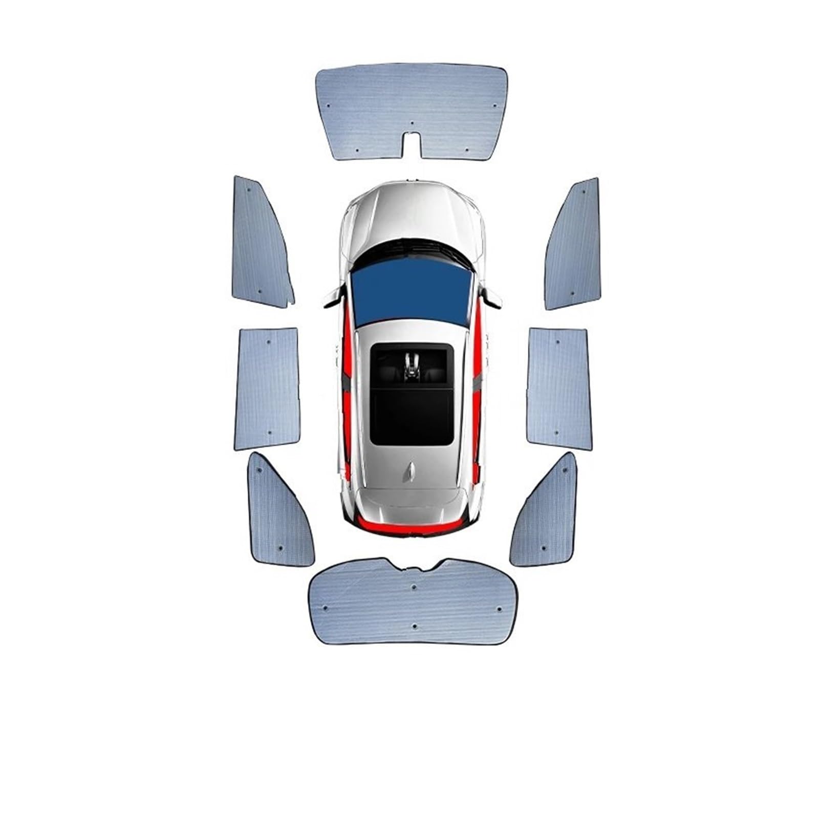 Sonnenblende Auto Für Changan CS35 Plus 2018 2019 2020 2021-2022 Auto-Sonnenschutz UV-Schutz Vorhang Sonnenschutz Visier Windschutzscheibenabdeckung Schützen Auto Fenster Verdunkelung(Whole Car 1set) von AVNVNCNO