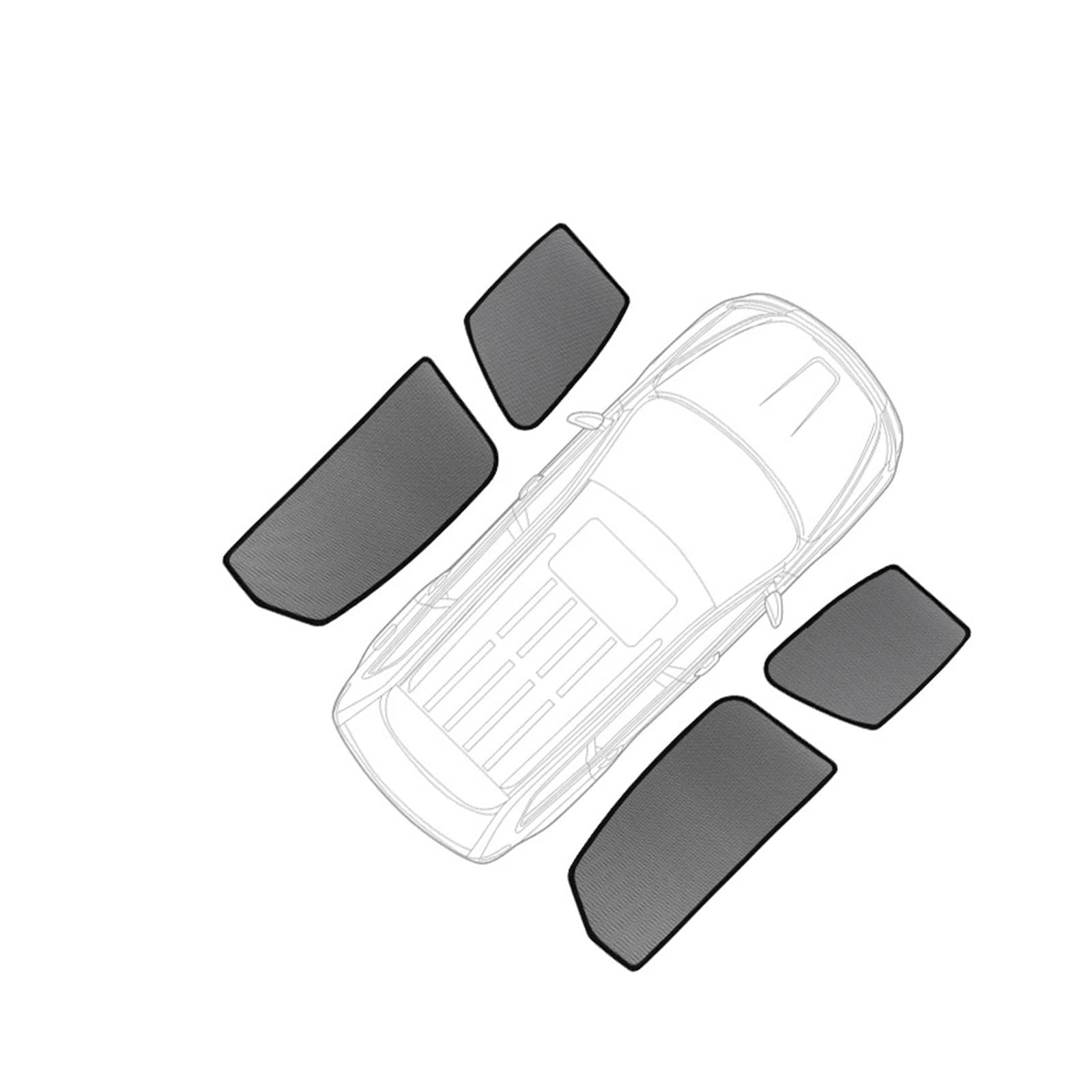 Sonnenblende Auto Für MG Für ZS EV SUV 2017 2018 2019 2020 2021 2022-2023 2024 Magnetischer Auto-Sonnenschutzschild Für Rückseite Fensters Sonnenschutzvisier Auto Fenster Verdunkelung(4piece Side Wind von AVNVNCNO