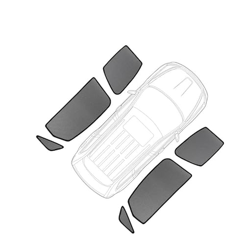 Sonnenblende Auto Für Volvo V40 2013 2014 2015 2016 2017 2018-2019 Magnetischer Auto-Sonnenschutz Für Die Windschutzscheibe, Vorhang, Fenster, Sonnenschutz Auto Fenster Verdunkelung(6piece Side Window von AVNVNCNO